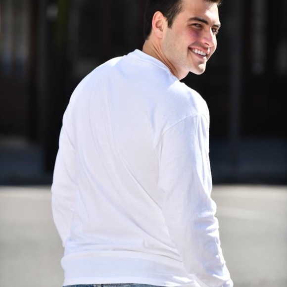 Mens White Thank God Shirt - Picture 4 of 4